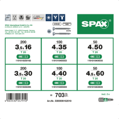 SPAX Montagekoffer L-Boxx Mini Senkk. WIROX